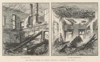 Le Palais Royal de Laeken, Bruxelles, détruit par le Feu - Frank Watkins